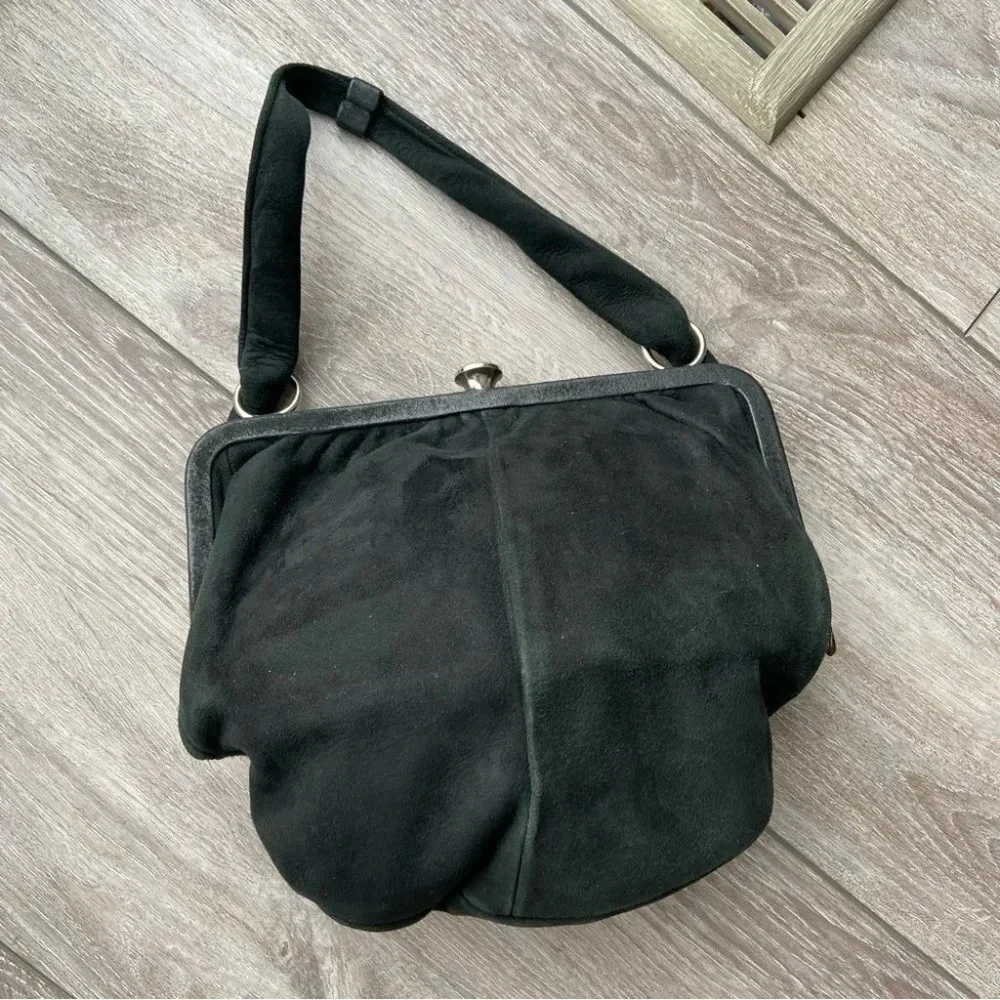 Vintage Coret Suede Leather Purse Made in Canada